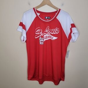 NWT G-III 4Her | St. Louis Cardinals Baseball Short Sleeve Red Tee Size XXL
